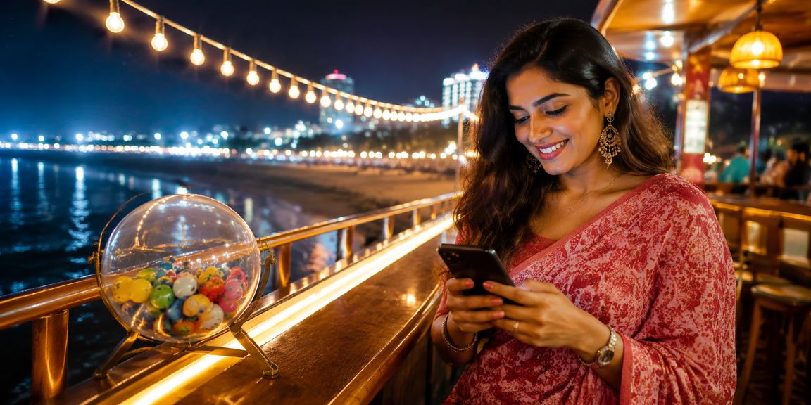 কক্সবাজার সমুদ্র সৈকতে লটারি গেম উপভোগ করছেন একজন খেলোয়াড়