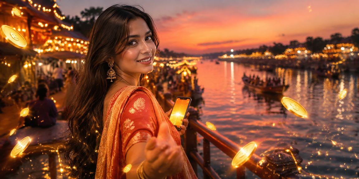 খুলনার নাইট মার্কেটের পরিবেশে মোবাইল পেমেন্ট করছেন একজন ব্যবহারকারী
